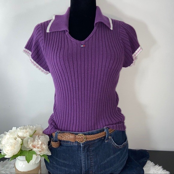 Tommy Hilfiger Tops - Tommy Hilfiger VINTAGE 90s stretch shirt